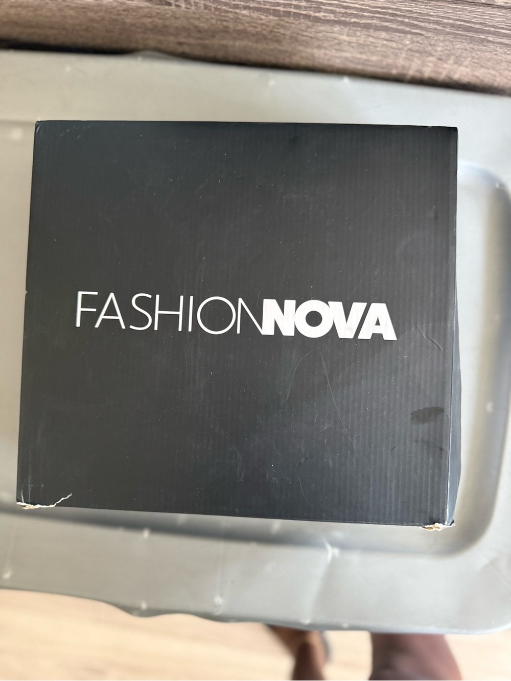 Fashion Nova Black Strappy Cork Wedge Sandals with Ankle Tie - Picture 13 of 14